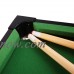 Virhuck Mini Tabletop Pool Set- Billiards Game Includes Game Balls, Sticks, Chalk, Brush and Triangle-Portable and Fun for the Whole Family by Hey! Play!   